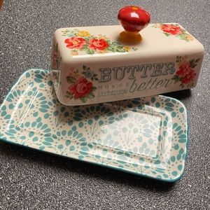 Pioneer Woman butter dish